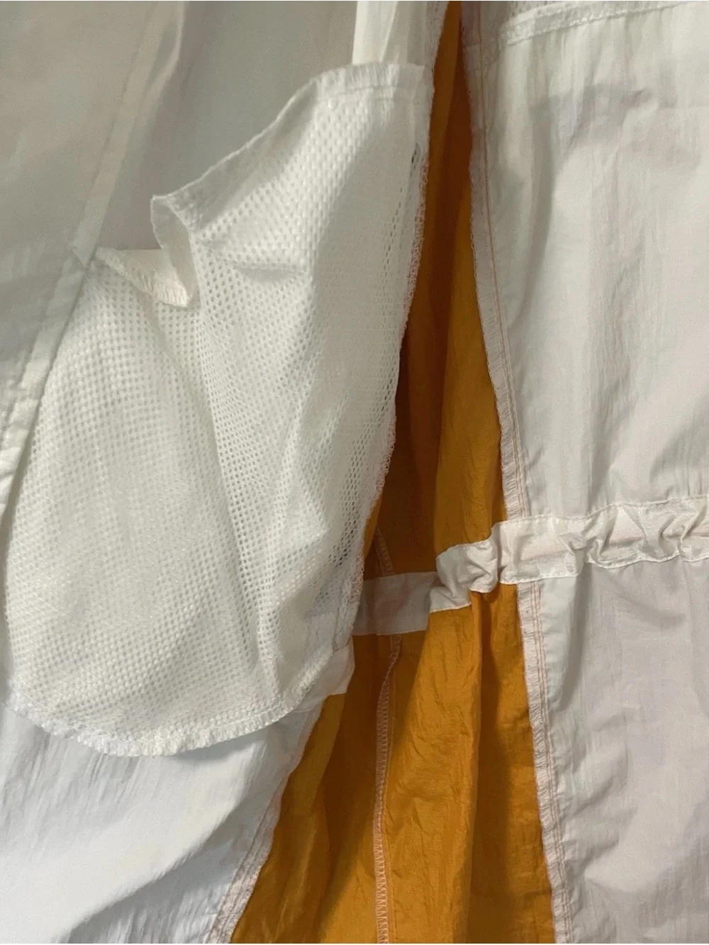 Vintage adidas Men’s White Navy & Gold Windbreaker Jacket